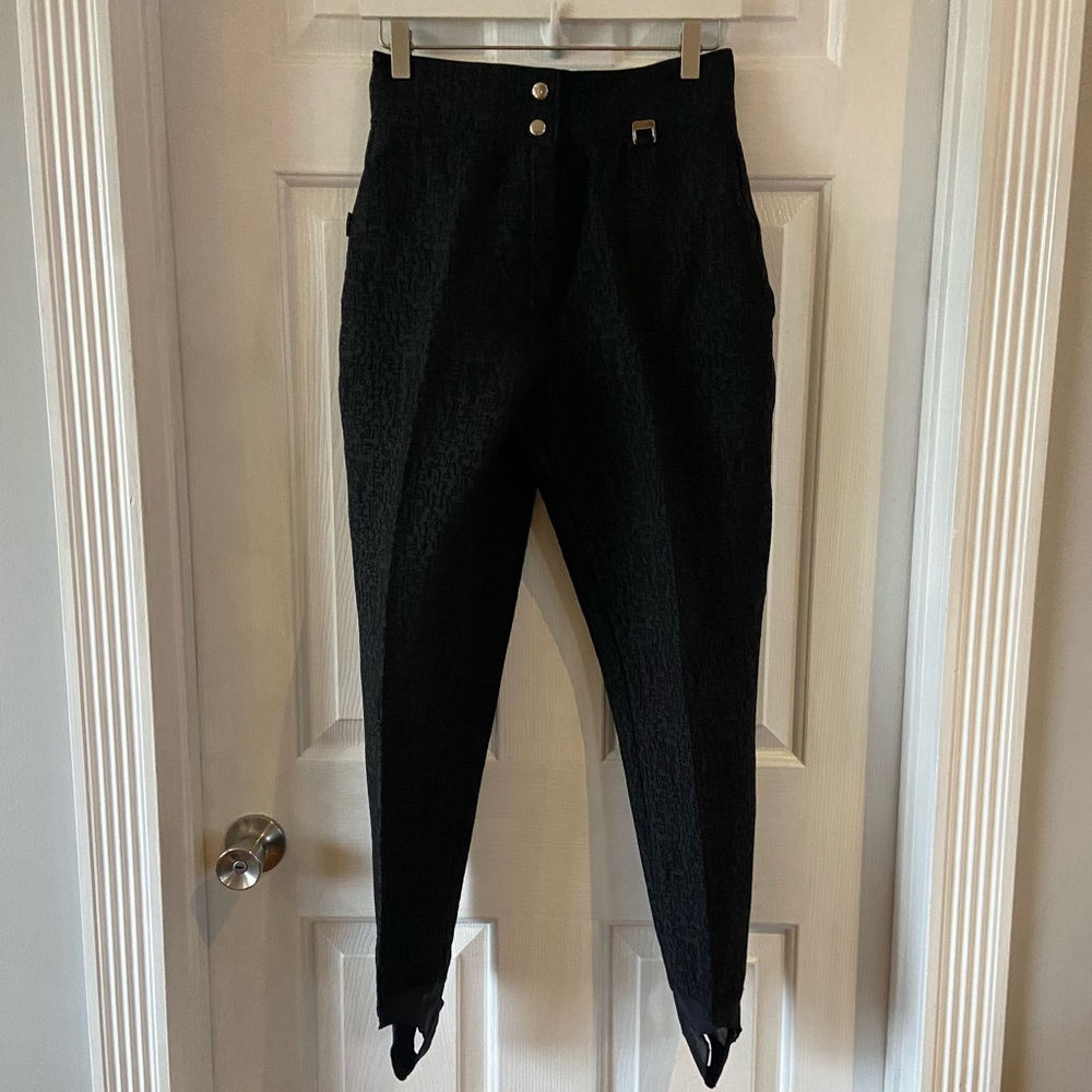 Head Sportswear Ski Pants Black Textured Size 8